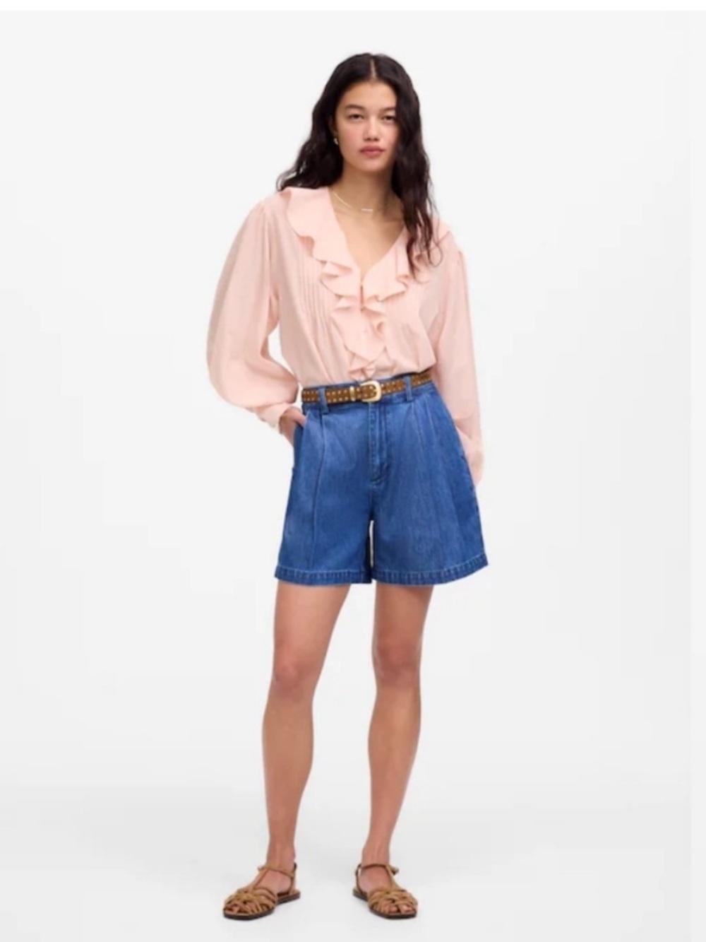 Madewell The Harlow Superwide Jean Short Size 25